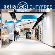 lighted sign Aelia dutyfree by Actif Signal